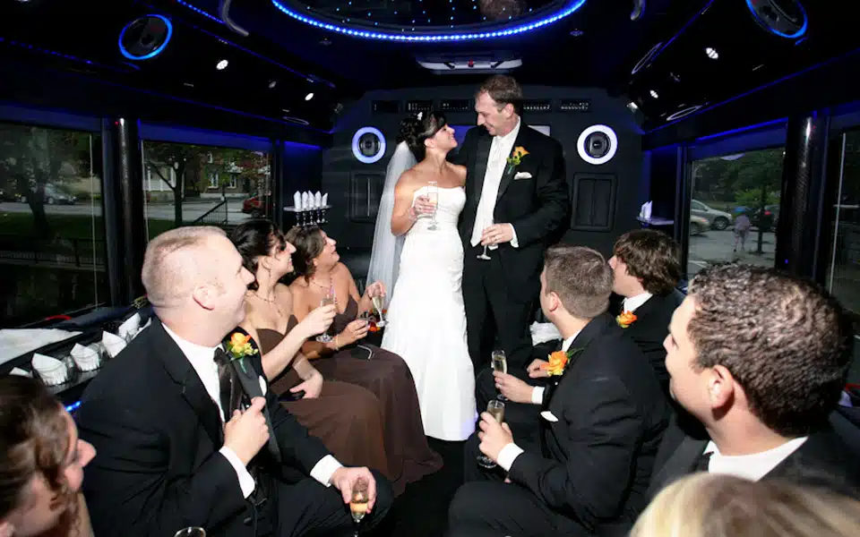 Chicago Wedding Party Bus Chicago Party Bus Rental